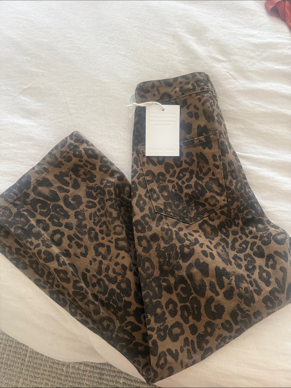 Aelfric Eden Leopard Print size 24 Jeans - Brown & Black